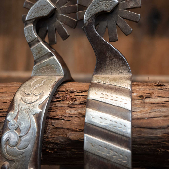 Emberson 12pt Silver Bar Spurs