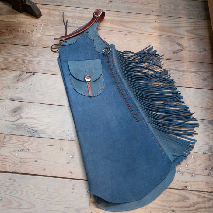 Blue Roughout Stepthrough Chaps