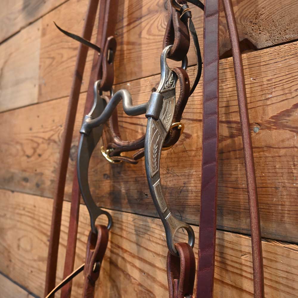 Bridle Rig - Josh Ownbey Silver Mounted - Solid Port with Roller Bit RIG786 Tack - Rigs Josh Ownbey Cowboy Line   