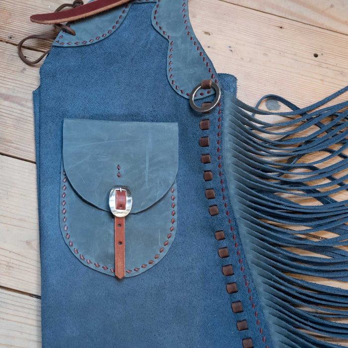 Blue Roughout Stepthrough Chaps