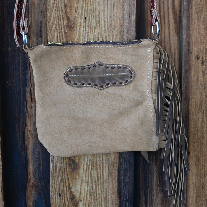 Handmade Deer Tan Crossbody Chap Purse