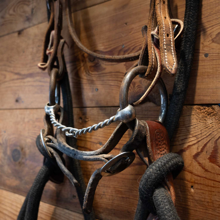 O-Ring Twisted Wire Snaffle Bridle Rig