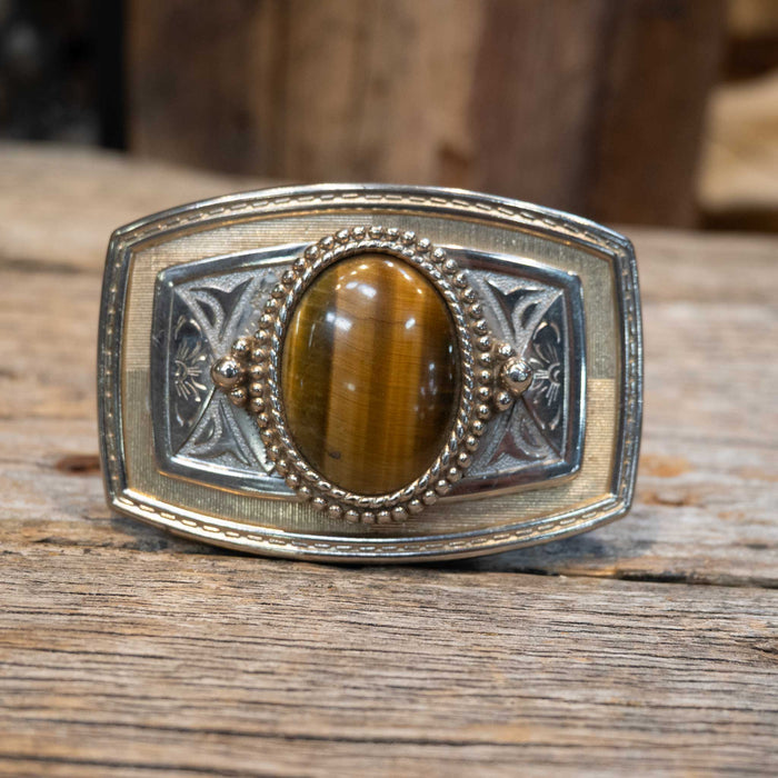 Handmade Tiger Eye Belt Buckle