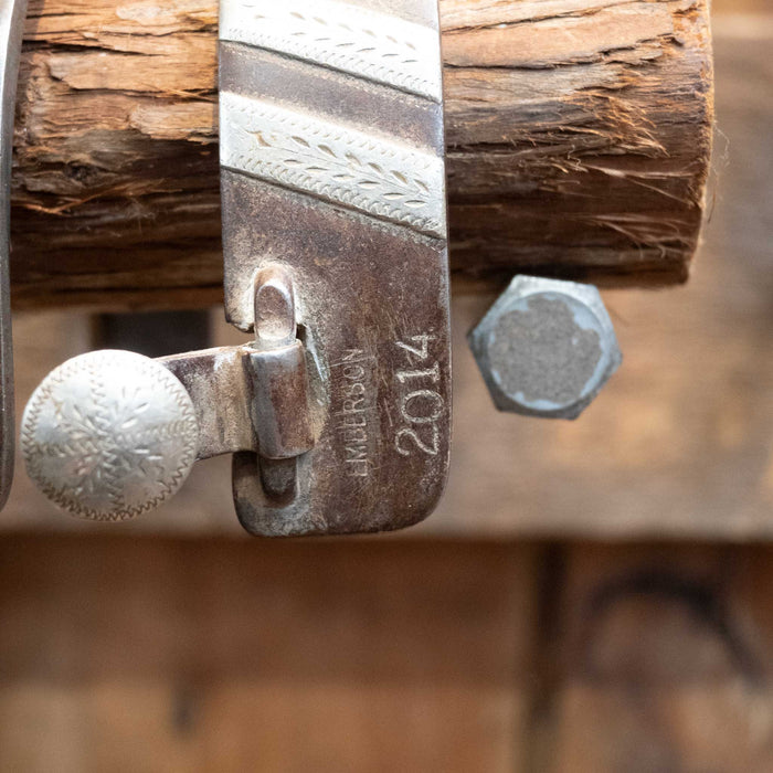 Emberson 12pt Silver Bar Spurs