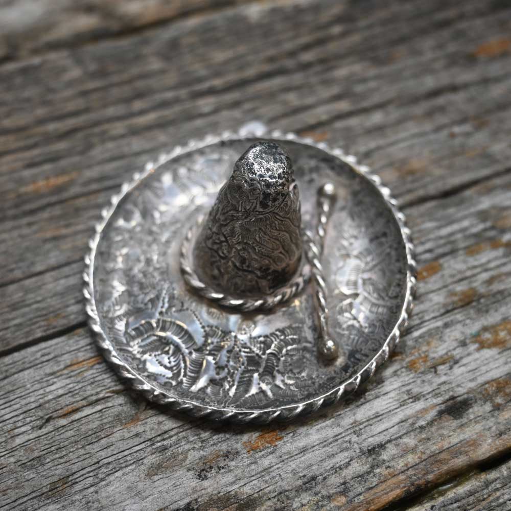 Vintage Sterling Silver - 3" Mexican Sombrero _CA940 Collectibles MISC   