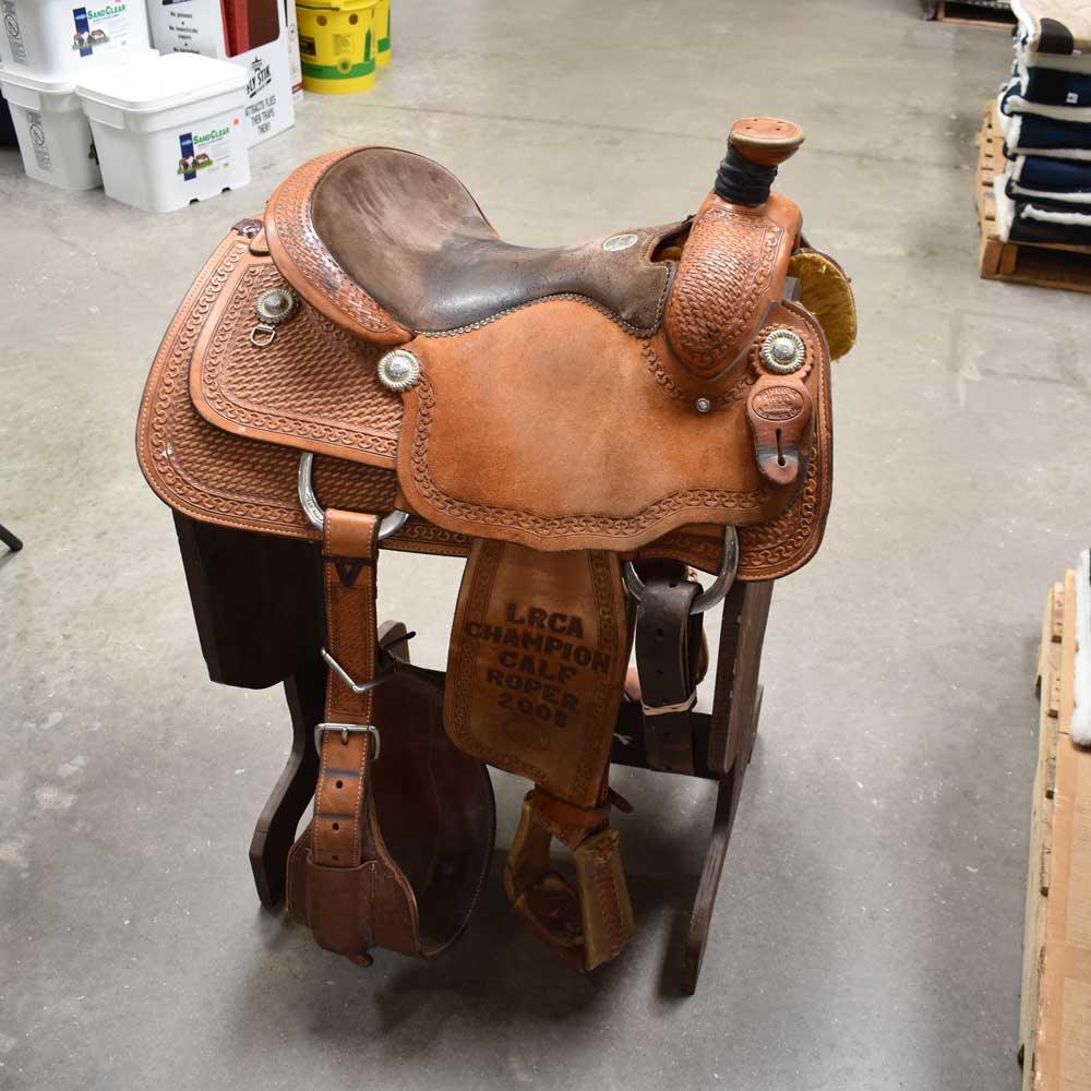 14.5" USED BILLY COOK ROPING SADDLE Saddles Billy Cook   