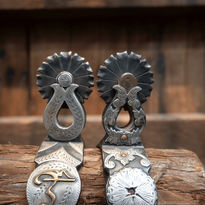 Clint Martin Silver Mounted 12pt. Spurs