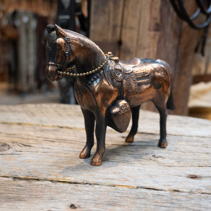 1950's Metal Cast Horse Statue 1986