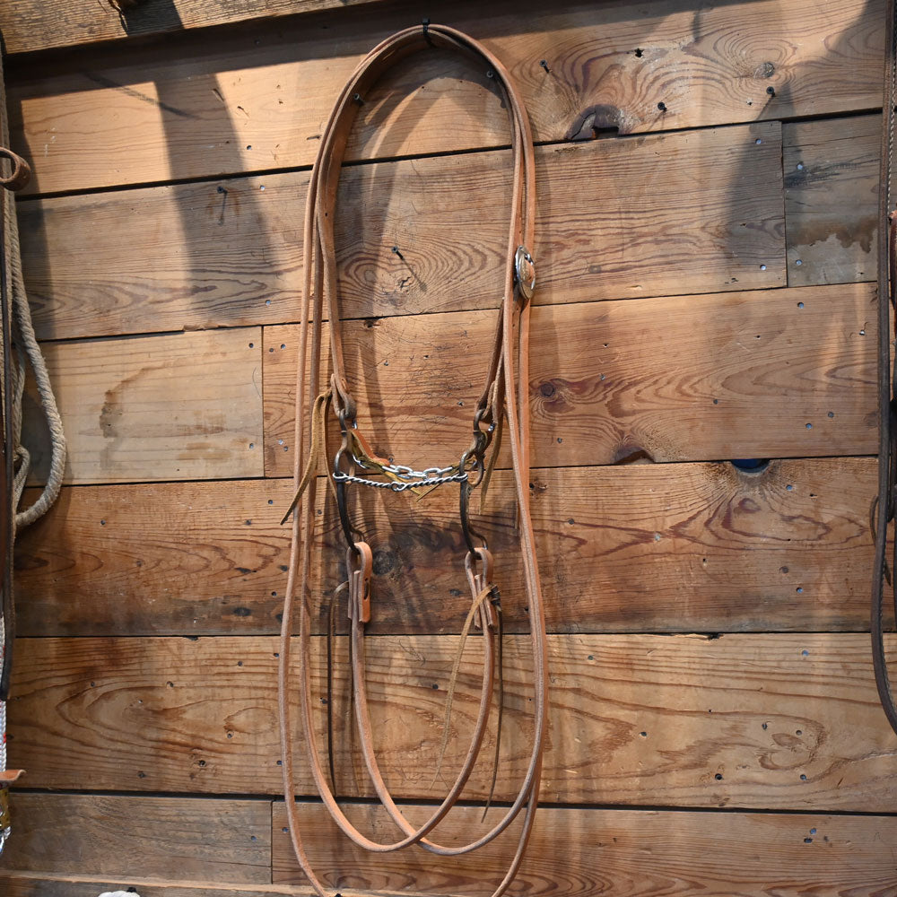 Bridle Rig - R. LOOPER Silver MountedTwisted Snaffle Gag Bit RIG938