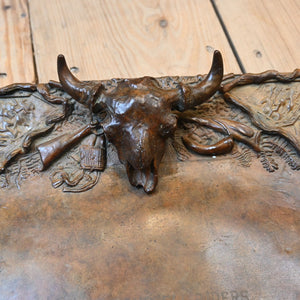 Bronze Sculpture Western Tray by Michael Coleman 1999 _CA1256 Collectibles Michael Coleman