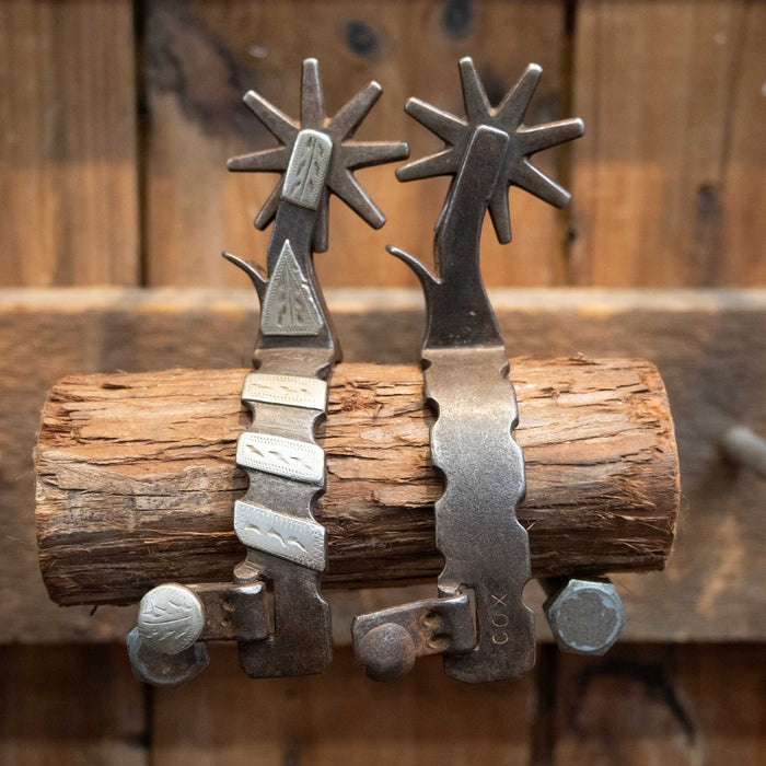 Cox 8pt Silver Bar Spurs