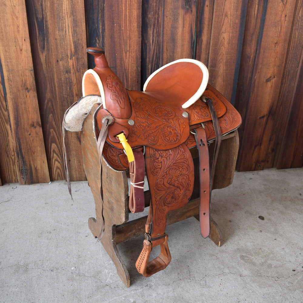 Used 15.5" Buffalo Rider Saddle Sale Barn Teskeys   