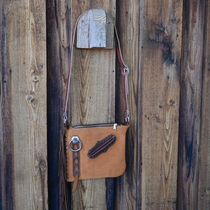 Handmade Rust Crossbody Chap Purse