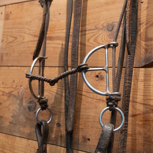 Bridle Rig - Barrel Bit -with Draw-Gag Twisted wire Snaffle RIG067 Tack - Rigs MISC   