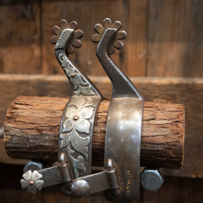 Kerry Kelley Silver Mounted  Spurs 1396