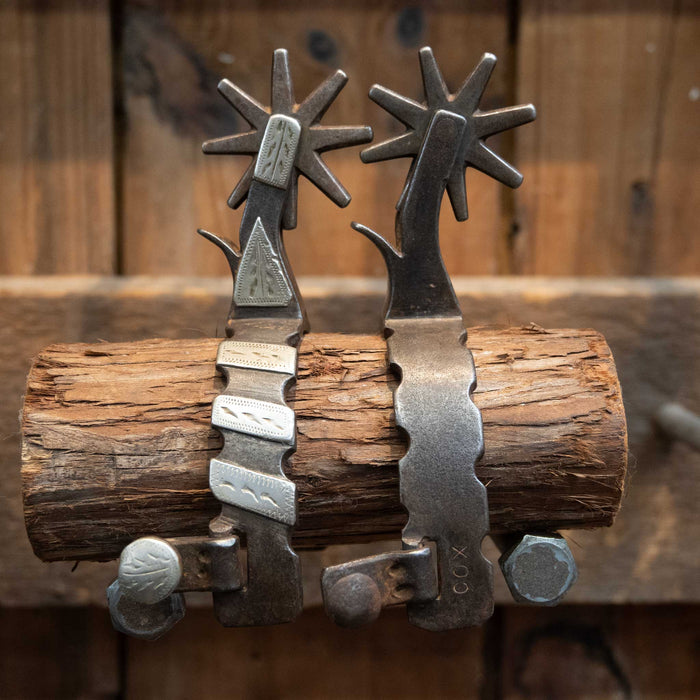 Cox 8pt Silver Bar Spurs
