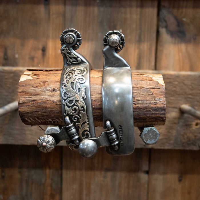 Kerry Kelley Teal Rowel Spurs Tack - Spurs Kerry Kelley