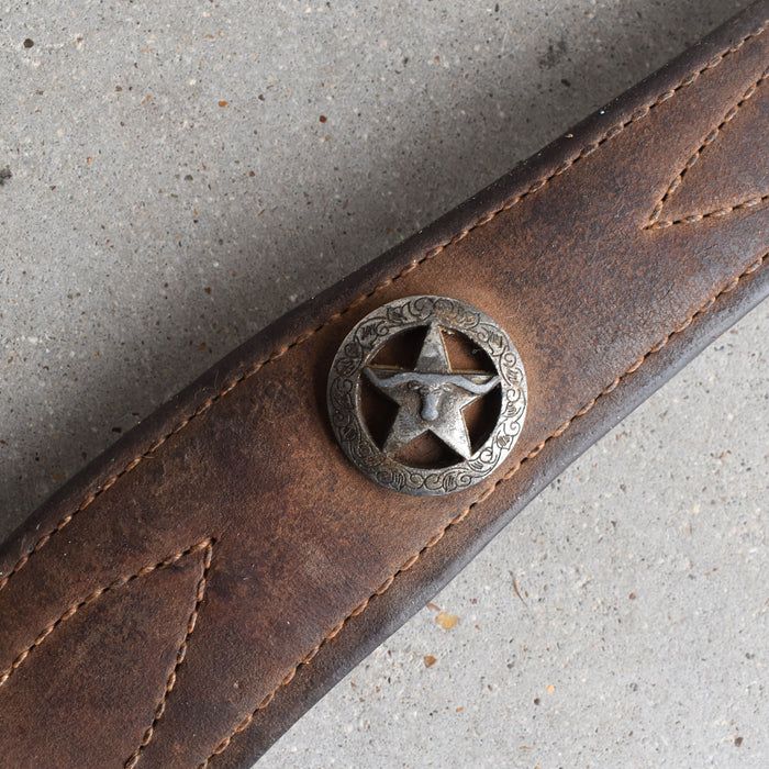 Used Heavy Oiled Star Concho Breast Collar Sale Barn Teskey's