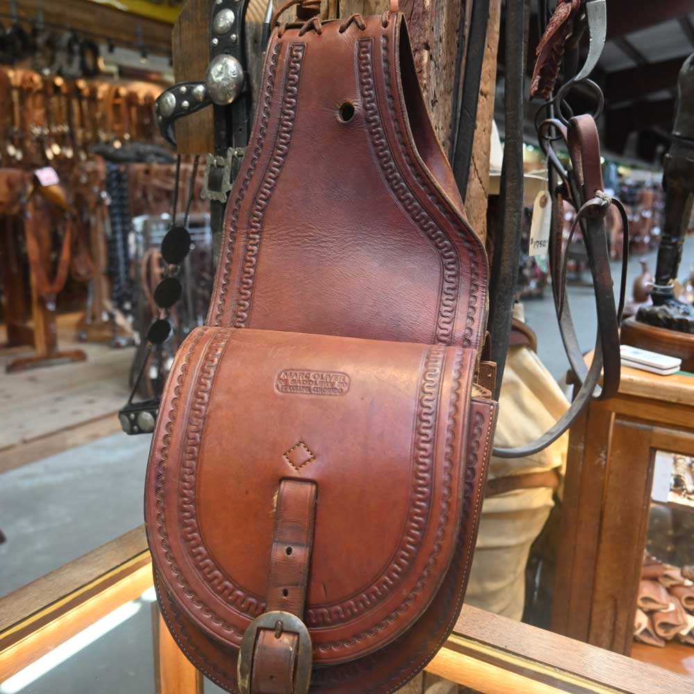 Marc Collins Saddlery Ft. Collins Co. Leather Saddle Bags _CA1104 Collectibles Marc Collins