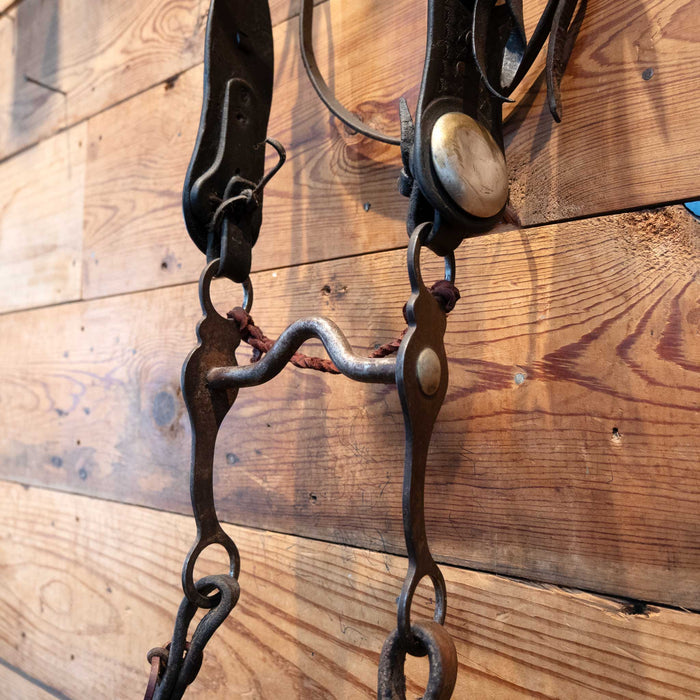 HP Shipley Kansas City Ol' West Silver Nickel Conchos Bridle Set Tack - Rigs HP Shiply Kansas City