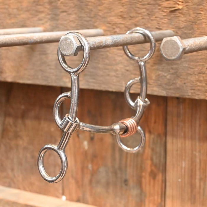 Schoneberg Short Shank Smooth Mullen Copper Rings Bit Tack - Bits Schoneberg