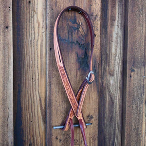 Ross Bullinger Tooled Headstall  AAHS069 Tack - Headstalls Ross Bullinger   