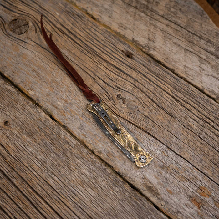 Kamphaus Brass Engraved Pocket Knife Knives Kamphaus