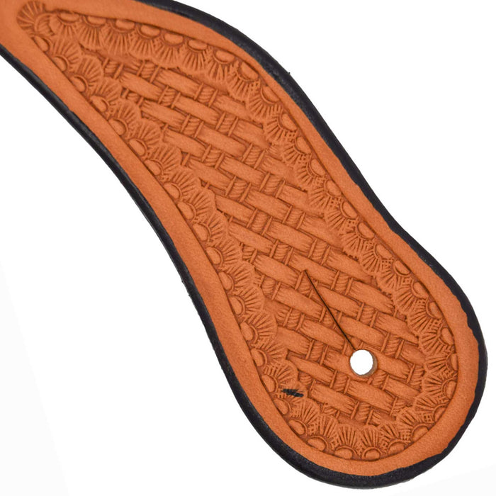 Cowperson Tack Youth Basket Stamped Spur Straps Tack - Spur Straps Cowperson Tack