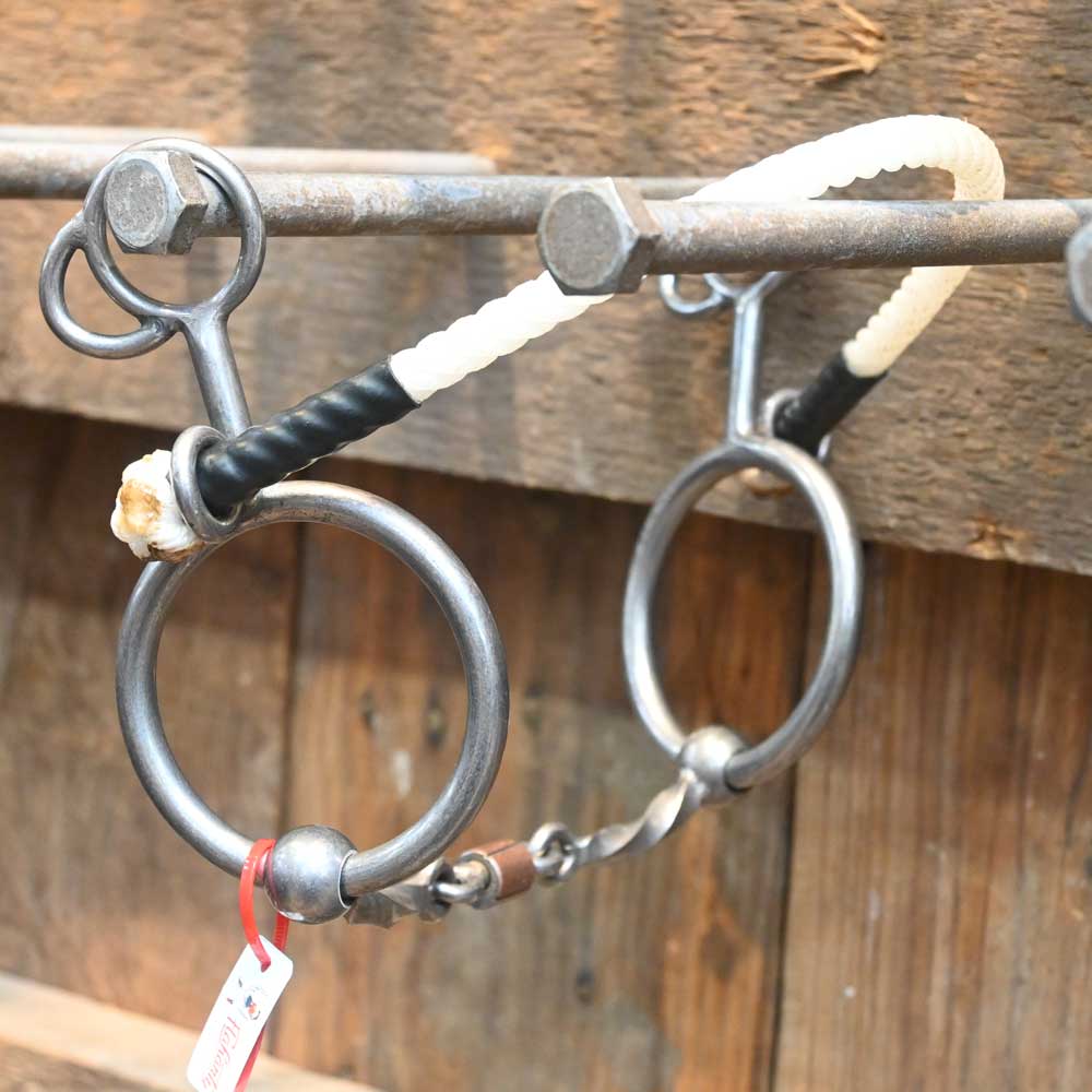 Flaharty - Hallie Combo - Rope Nose - 3 Piece Square Twist Dogbone FH540 Tack - Bits, Spurs & Curbs - Bits Flaharty   