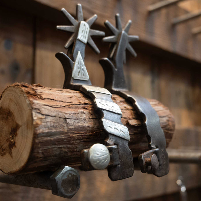 Cox 8pt Silver Bar Spurs