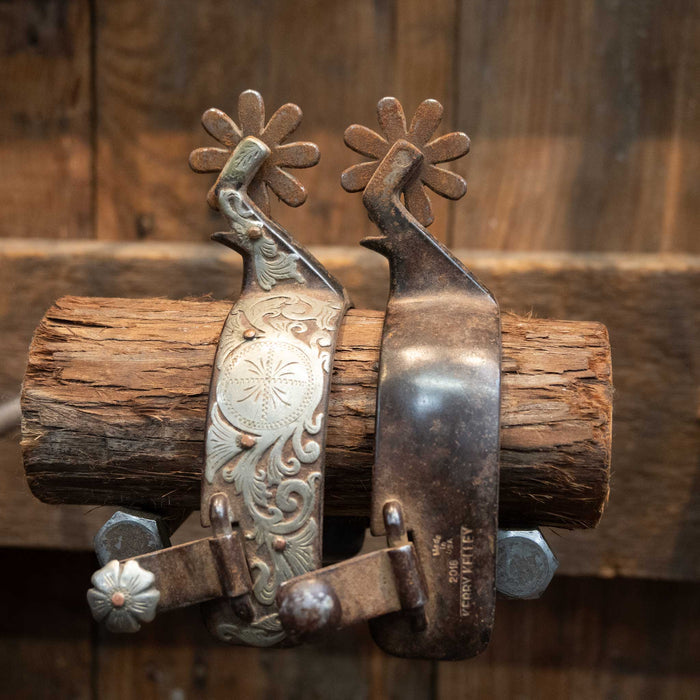 Kerry Kelley Silver Mounted Spurs 1397