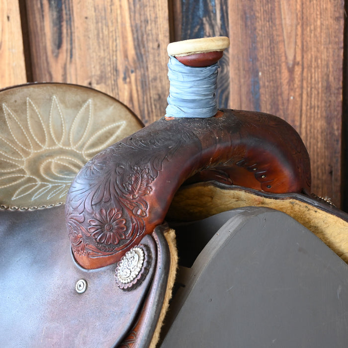 13.5" USED MARTIN X-T TEAM ROPING SADDLE Saddles - Used Martin Saddlery