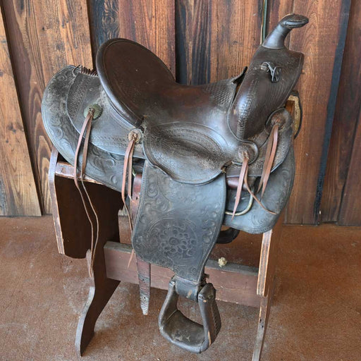 ANTIQUE EDDLEMAN BROTHERS DECORATIVE SADDLE Saddles - New Eddleman Brothers