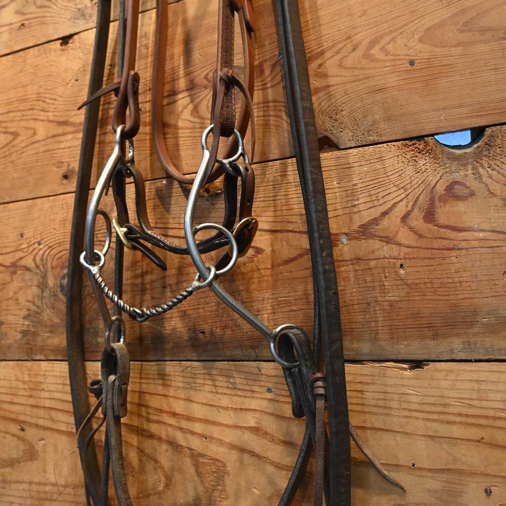 Barrel  Rig - Long Shanked Twisted Wire Snaffle -  RIG600 Tack - Rigs MISC   