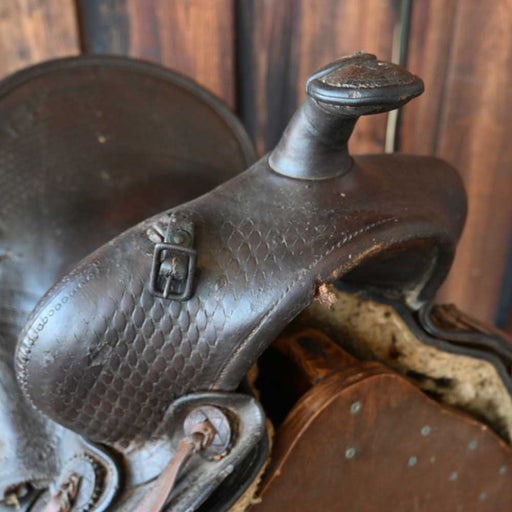ANTIQUE EDDLEMAN BROTHERS DECORATIVE SADDLE Saddles - New Eddleman Brothers