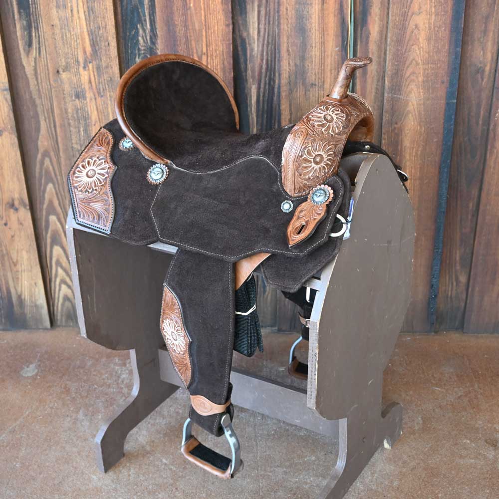 15" SEVEN LIGHTWEIGHT WOOD TREE BARREL SADDLE