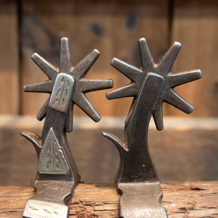 Cox 8pt Silver Bar Spurs