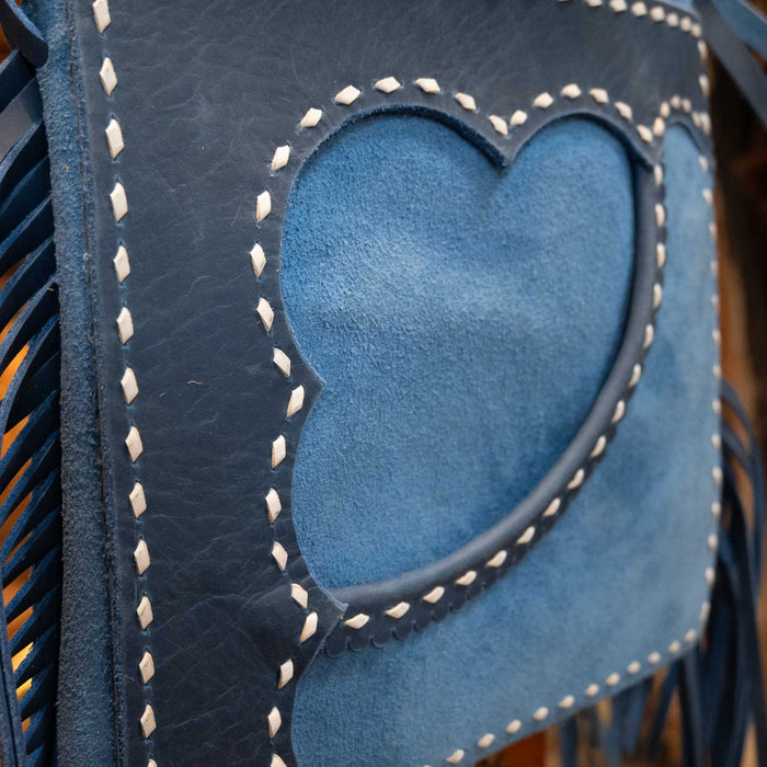 Handmade Selina Pool Ocean Blue Chap Purse