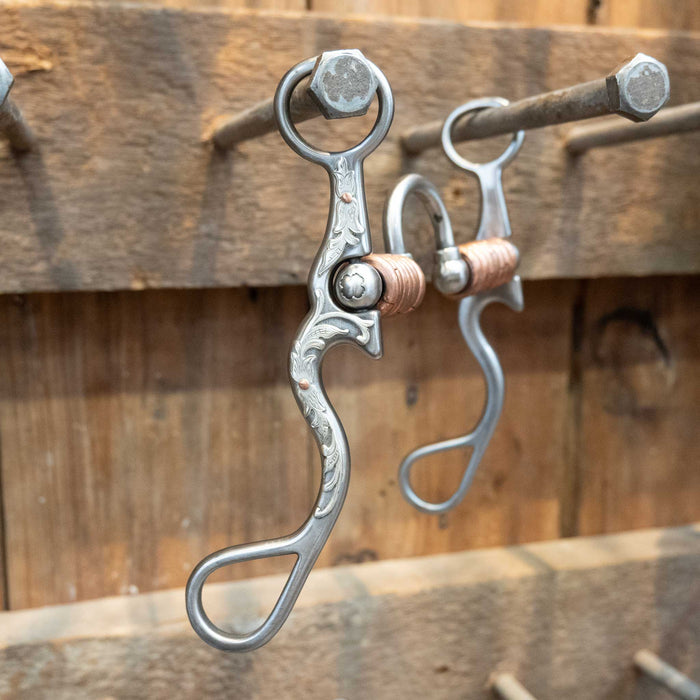 Silver Mounted Kerry Kelley 02S 20 w/Copper Rings Bit