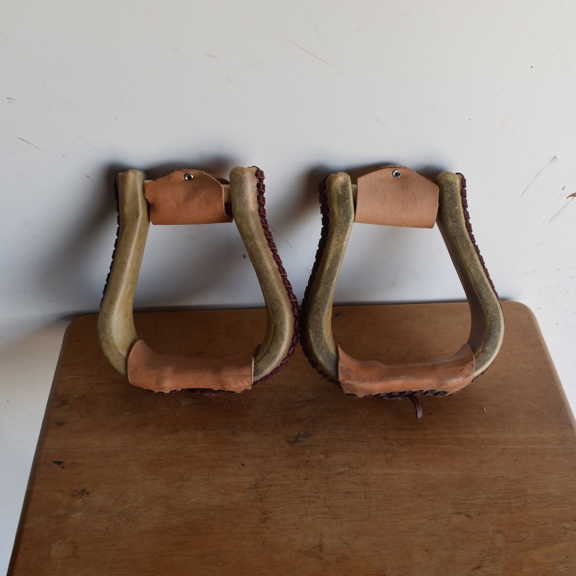 NEW Rawhide Bell Stirrups Sale Barn Teskey's
