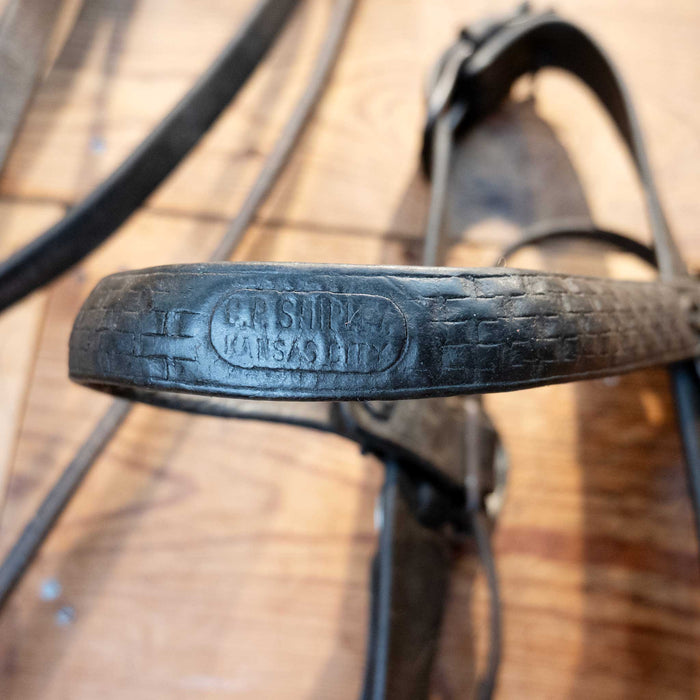HP Shipley Kansas City Ol' West Silver Nickel Conchos Bridle Set Tack - Rigs HP Shiply Kansas City