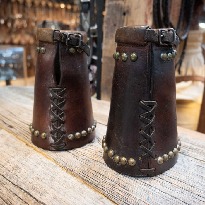 1940's Studded Western Leather Cuffs