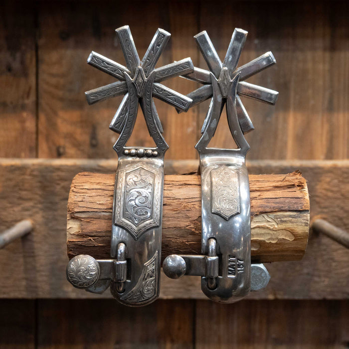 Matt Humphries #157 Silver Mounted 8pt. Spurs Tack - Spurs Matt Humphries