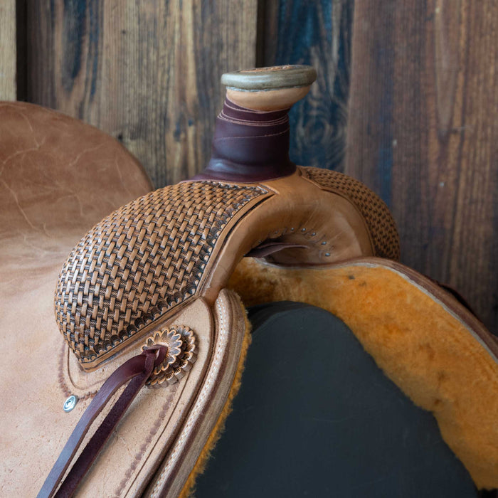 15.5" PATRICK SMITH TEAM ROPING SADDLE