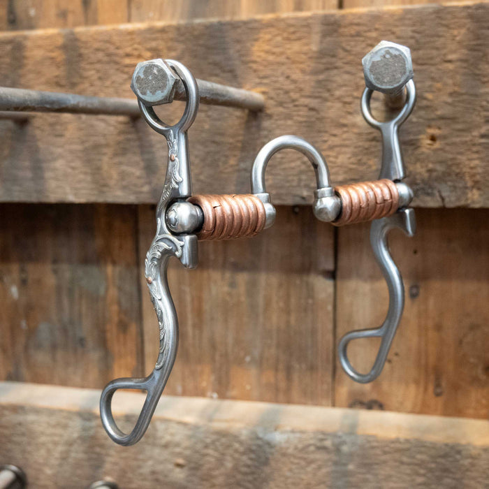 Silver Mounted Kerry Kelley 02S 20 w/Copper Rings Bit