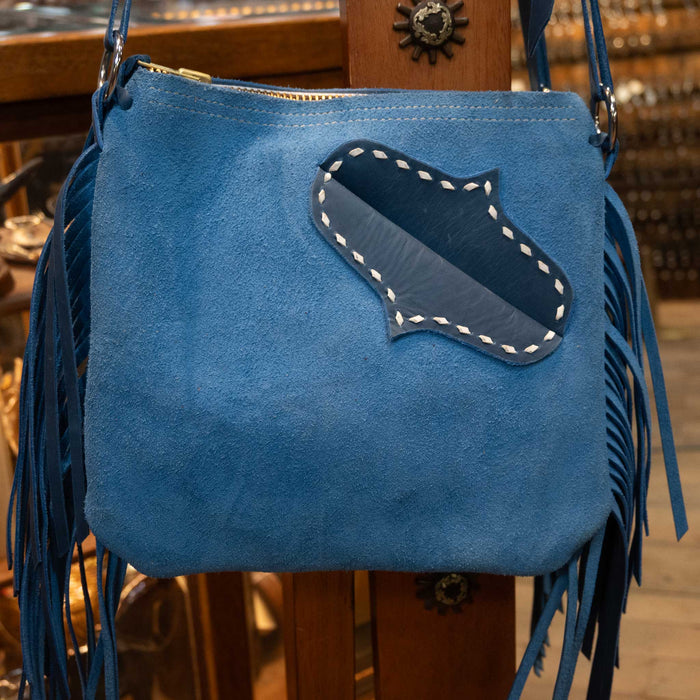 Handmade Selina Pool Ocean Blue Chap Purse