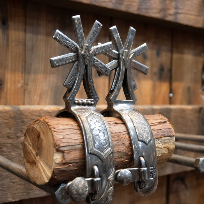 Matt Humphries #157 Silver Mounted 8pt. Spurs Tack - Spurs Matt Humphries