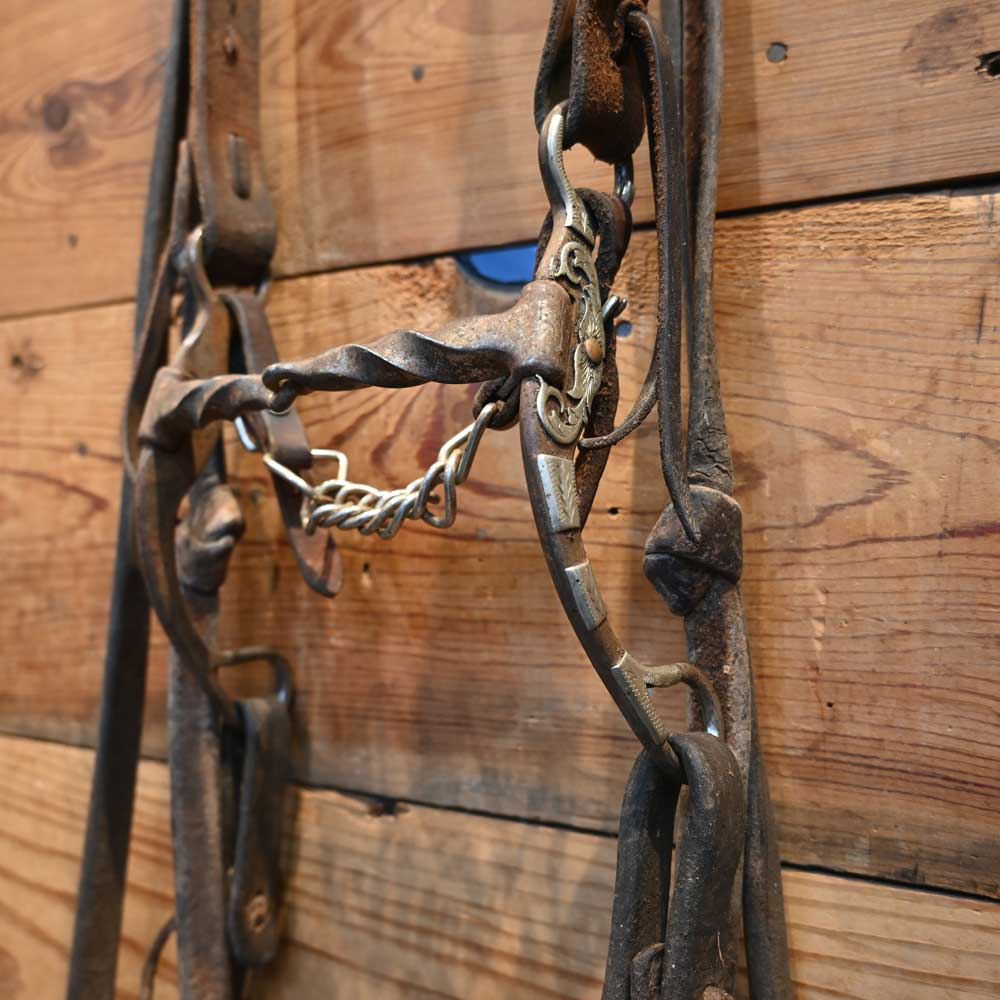 Bridle Rig - Ryan Looper Silver Mounted - 2 piece Slow Twist RIG816 Tack - Rigs Ryan Looper   