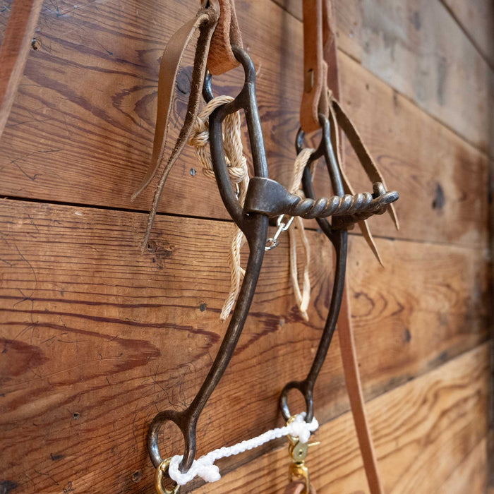 Twisted Wire Snaffle Gag Bridle Rig w/ Single Ear Headstall