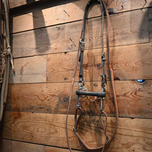 Bridle Rig - Rubber Mouth Argentine Bit SBR556 Sale Barn MISC